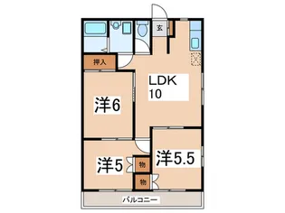ドミ-ル石川【2階】の間取り