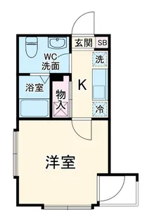 ラパン大久保【1階】の間取り