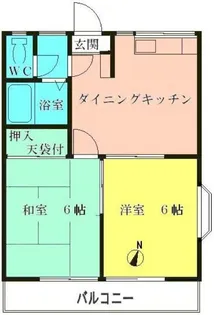 メゾンフォーレ【1階】の間取り