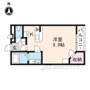 レオパレスカーサ【2階】の間取り