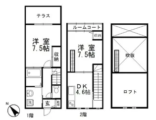岡山県倉敷市四十瀬【一戸建】の間取り