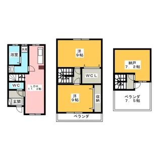 エトワール S【1階】の間取り