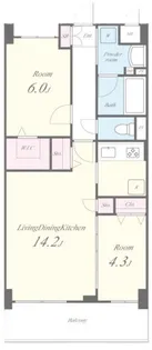 Raffine京都上鳥羽(ラフィーネキョウトカミトバ)【2階】の間取り