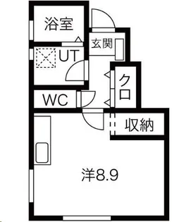 グランクリュ日高見C【1階】の間取り