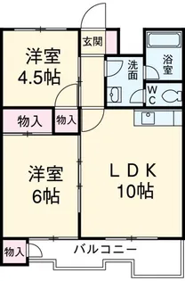 ヴィレッジ杉田A【3階】の間取り