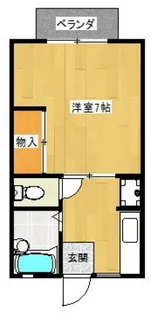 1Kの間取り画像