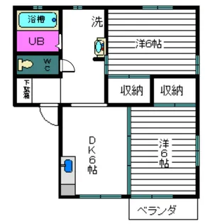 メゾンレガロ【2階】の間取り