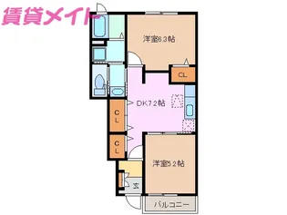 クレール I【1階】の間取り