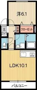 高知県高知市二葉町【マンション】の間取り