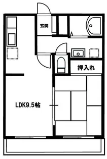 パナハイツ深津C【2階】の間取り