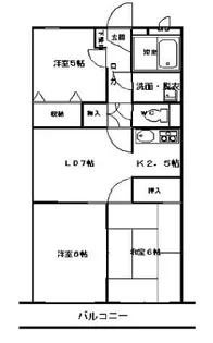 京都府舞鶴市字引土【マンション】の間取り
