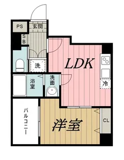 チェリーブロッサム【1階】の間取り