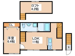 フルール・デ・ポワ府中【2階】の間取り