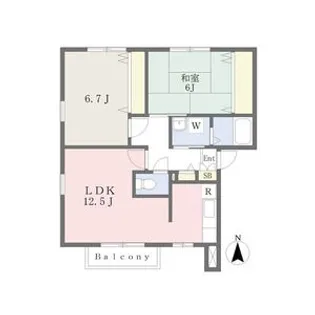 プレミールA棟【2階】の間取り