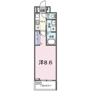 山口県下松市大手町2【アパート】の間取り