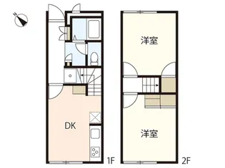 レオパレスファミールD【1階】の間取り
