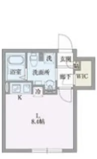 1Kの間取り画像