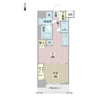 日神デュオステージ大島【8階】の間取り