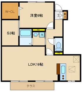 千葉県流山市加3【アパート】の間取り