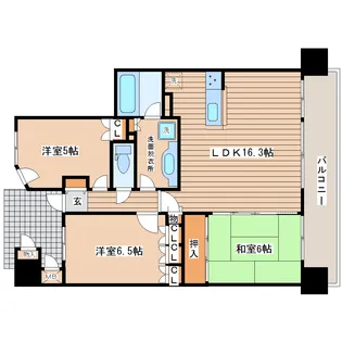 ナイスパークフィールド富沢公園【12階】の間取り