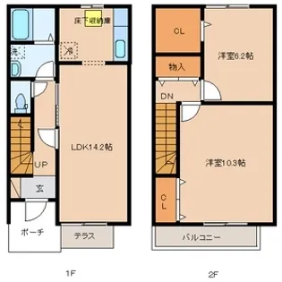 ドルフコート【1階】の間取り