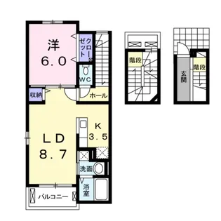 メゾン ド コンセルヴ【3階】の間取り