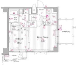 1LDKの間取り画像