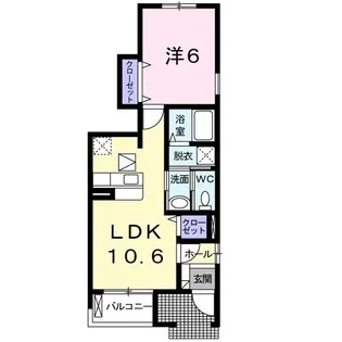 リエンダ【1階】の間取り