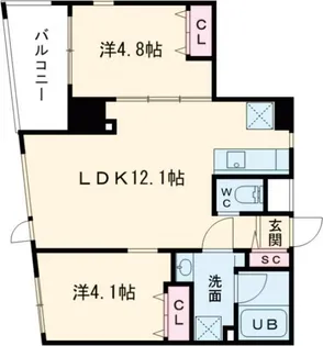 VIVIA【8階】の間取り