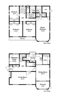 神奈川県横浜市中区山手町【一戸建】の間取り