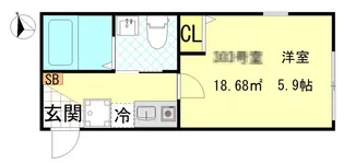 Nest Hirai【3階】の間取り