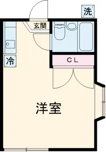 コーポミワA棟【1階】の間取り