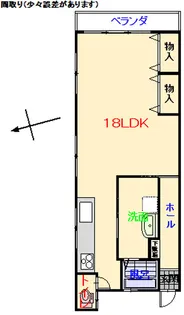 米田アパート【2階】の間取り