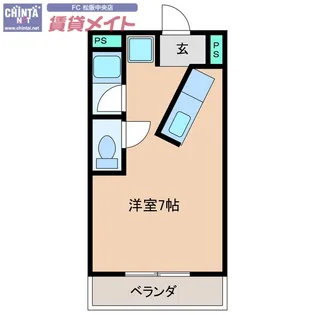カプレーナ松阪【4階】の間取り