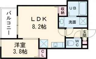 (仮称)ジーメゾン西湊ウィシエ【1階】の間取り