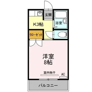 1Kの間取り画像