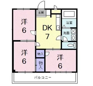 東京都東村山市栄町3【マンション】の間取り