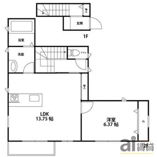 東京都府中市若松町2【アパート】の間取り
