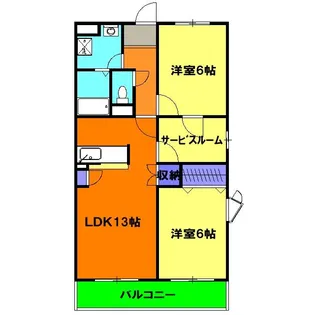 マ・メゾン【4階】の間取り
