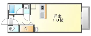 フラワーハイツ【1階】の間取り