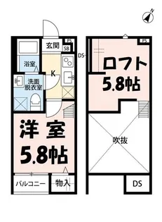 プエルタグランデ【2階】の間取り
