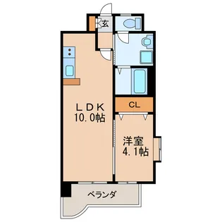 Residence栴檀【9階】の間取り