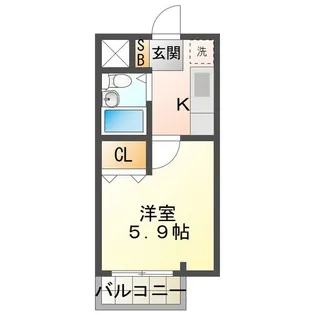 コーポユー【1階】の間取り