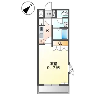 広島県福山市高西町川尻【アパート】の間取り
