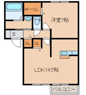 グリーンハイツ B【2階】の間取り