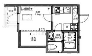 1Kの間取り画像