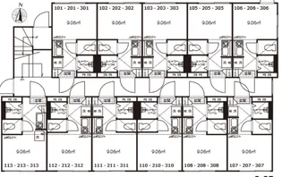 東京都新宿区上落合3【アパート】の間取り
