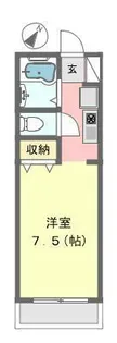 1Rの間取り画像