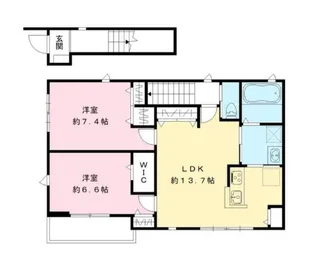 パルティシオン【2階】の間取り