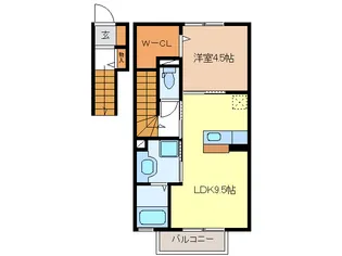 ラルーチェ江戸橋【2階】の間取り